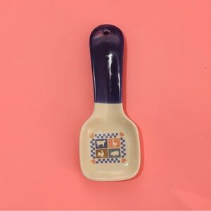 Vintage stoneware spoon rest